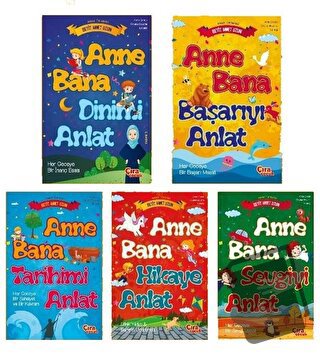 Anne-Çocuk Boyama ve Okuma Etkinliği Seti (5 Kitap Takım) - Seyit Ahme