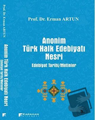 Anonim Türk Halk Edebiyatı Nesri - Erman Artun - Karahan Kitabevi - Fi