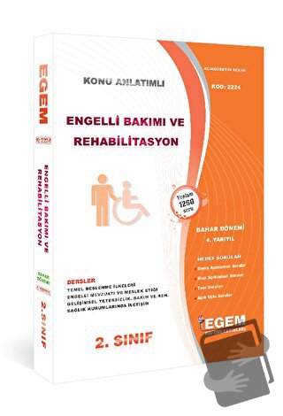 AÖF 2. Sınıf 4. Yarıyıl Engelli Bakım ve Rehabilitasyon Kod 2224, Kole