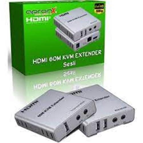 Apronx Apx-Usb60M 60M Cat5E-Cat6 60Metre Usb Full Hd Extender - - Apro