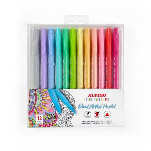 Alpino Keçeli Kalem Dual Art 12 Li Pastel Renk-Çift Yön - - Alpino - F