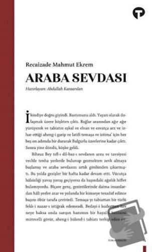 Araba Sevdası - Recaizade Mahmut Ekrem - Turkuvaz Kitap - Fiyatı - Yor