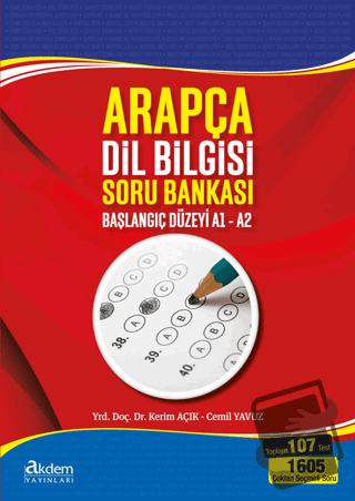 Arapça Dil Bilgisi Soru Bankası - Cemil Yavuz - Akdem Yayınları - Fiya