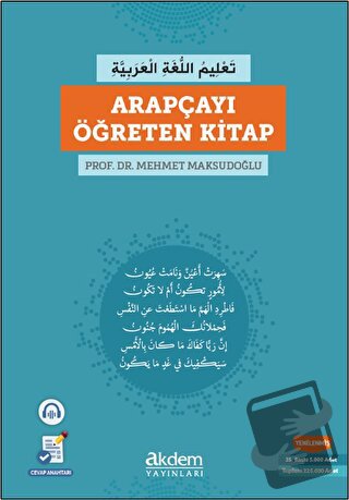 Arapçayı Öğreten Kitap - Mehmet Maksudoğlu - Akdem Yayınları - Fiyatı 