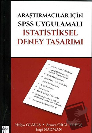 Araştırmacılar İçin SPSS Uygulamalı İstatistiksel Deney Tasarımı - Ezg