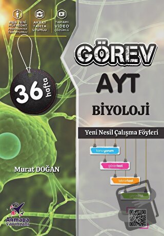 Armada Görev AYT Biyoloji Yeni Nesil Çalışma Föyleri - Murat Doğan - A