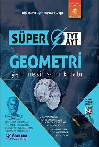 Armada YKS TYT AYT Geometri Süper Soru Kitabı Yeni Nesil - Abdullah Çe