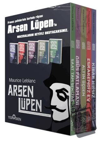 Arsen Lüpen Kutulu 5 Kitap Set - Maurice Leblanc - Yediveren Yayınları