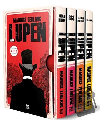 Arsen Lüpen-Kutulu Kırmızı Set (4 Kitap Takım) - Maurice Leblanc - Dok