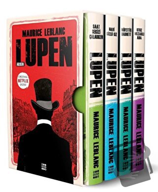 Arsen Lüpen-Kutulu Siyah Set (4 Kitap Takım) - Maurice Leblanc - Dokuz