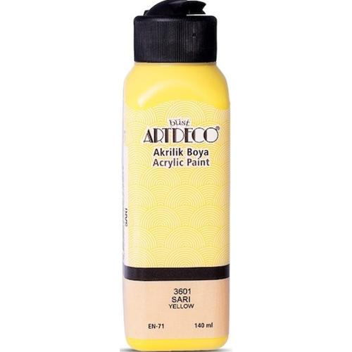 Artdeco Akrilik Boya 140 Ml Sarı 070R-3601 - - Artdeco - Fiyatı - Yoru