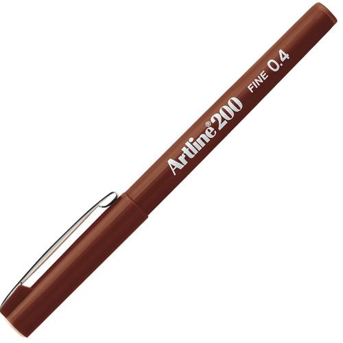 Artline Fineliner 0.4 Mm Kahverengi Ek-200N - 12'li Paket - - Artline 