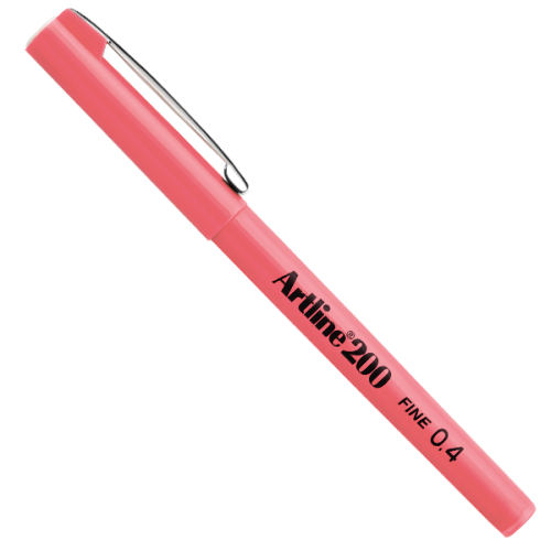 Artline Fineliner 0.4 Mm Pembe Ek-200N - 12'li Paket - - Artline - Fiy