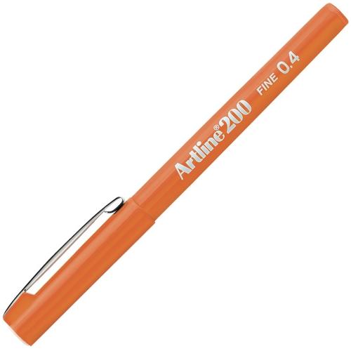 Artline Fineliner 0.4 Mm Turuncu Ek-200N - 12'li Paket - - Artline - F