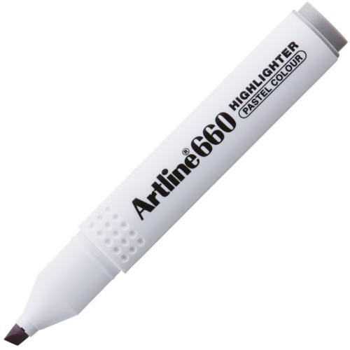 Artline Fosforlu Kalem Kesik Uç 1,0-4,0 Mm Pastel Grey Ek-660N - 12'li