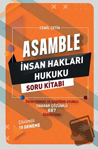 Asamble - İnsan Hakları Hukuku Soru Kitabı - Cemil Çetin - Temsil Kita