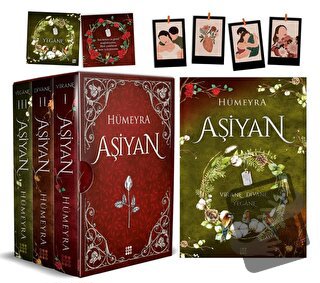 Aşiyan Serisi - Kutulu 3 Kitap Takım (Ciltli) - Hümeyra - Dokuz Yayınl