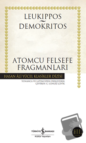 Atomcu Felsefe Fragmanları - Demokritos - İş Bankası Kültür Yayınları 