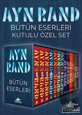 Ayn Rand Bütün Eserleri Kutulu Özel Set (13 Kitap ) - Ayn Rand - Pegas