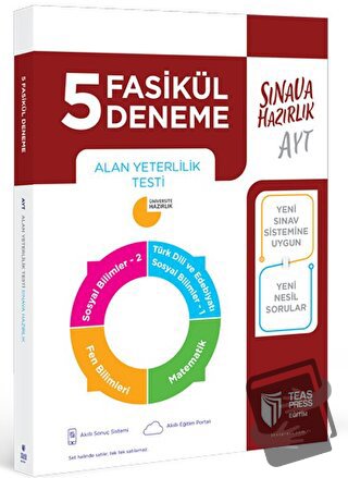 AYT 5 Fasikül Deneme - Kolektif - Teas Press - Fiyatı - Yorumları - Sa