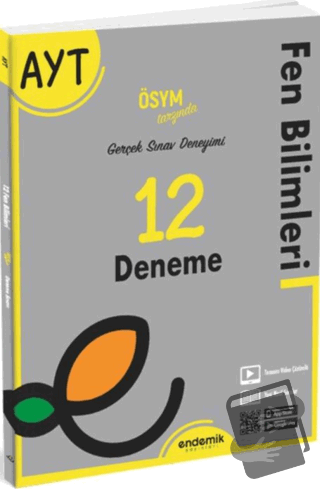 AYT Fen Bilimleri 12 Deneme Sınavı - Kolektif - Endemik Yayınları - Fi