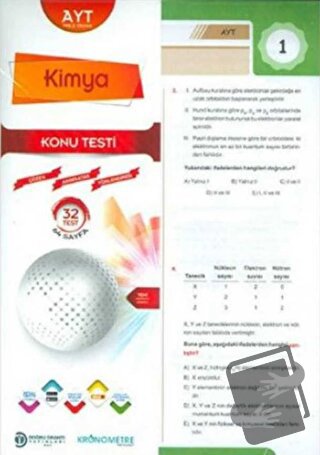 AYT Kimya Yaprak Test - Kolektif - Doğru Orantı Yayınları - Fiyatı - Y