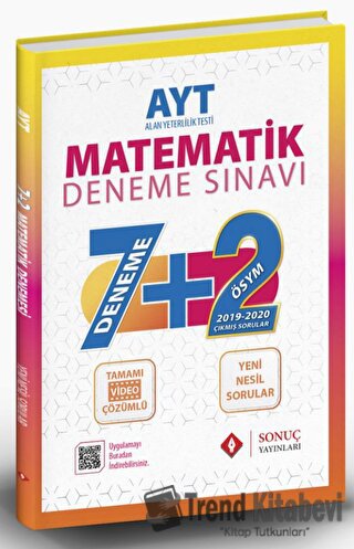 AYT Matematik 7+2 Deneme Sınavı, Kolektif, Sonuç Yayınları, Fiyatı, Yo