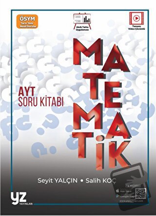 AYT Matematik Soru Kitabı - Seyit Yalçın - YZ Yayınları - Fiyatı - Yor