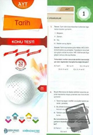 AYT Tarih Yaprak Test - Kolektif - Doğru Orantı Yayınları - Fiyatı - Y