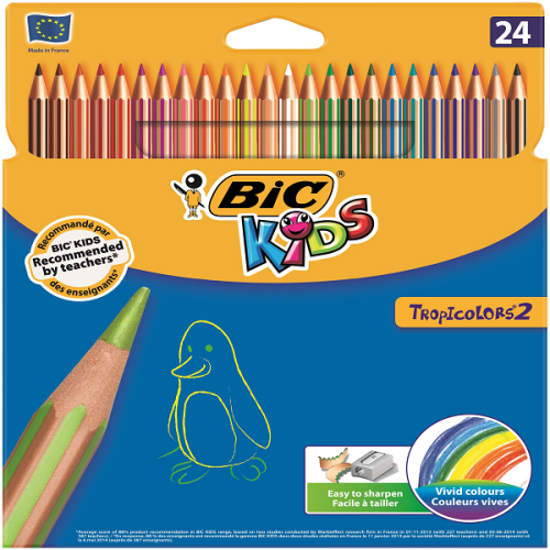 Bic Kuru Boya Tropicolors3 Tam Boy 24 Lü 9375183 - - Bic - Fiyatı - Yo