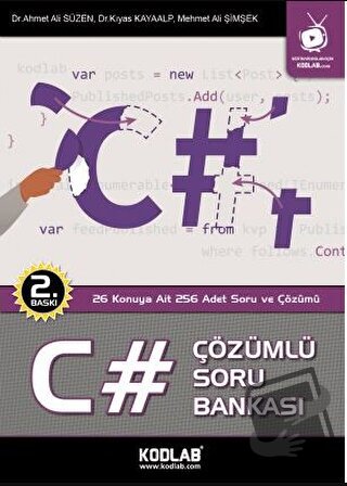 C# Çözümlü Soru Bankası - Ahmet Ali Süzen - Kodlab Yayın Dağıtım - Fiy