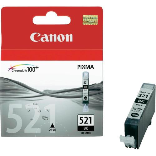 Canon Clı-521Bk Black Siyah Mürekkep Kartuş Mp260-540-550-560-620-630 