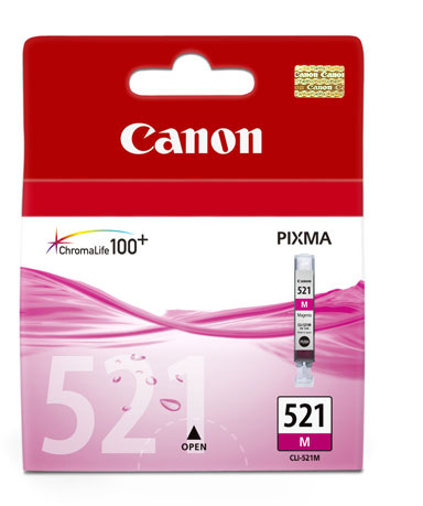 Canon Clı-521M Magenta Kırmızı Mürekkep Kartuş Mp260-540-550-560-620-6