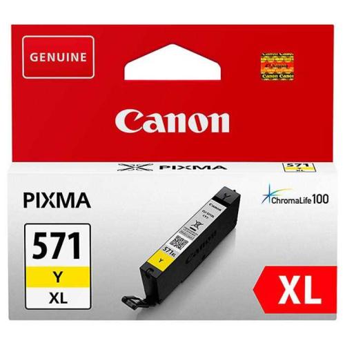 Canon Clı-571Xl Y Yellow Sarı Yüksek Kapasiteli Mürekkep Kartuş Ts5050