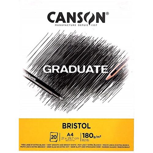 Canson Çizim Bloğu Graduate Cangrad Bristol 20 Syf A4 180 Gr - - Canso