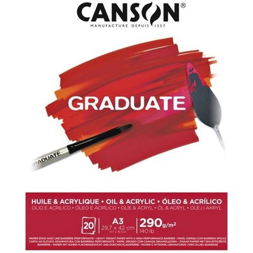 Canson Çizim Bloğu Graduate Yağlı Boya Ve Akrilik 20 Syf A3 290 Gr - -