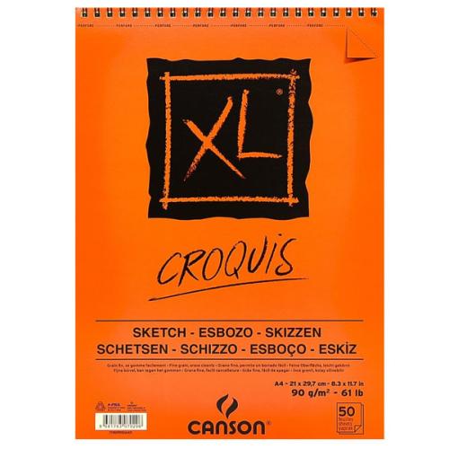 Canson Croquıs Xl Eskiz 90 Gr Üsten Spiralli A4 50 Yp - - Canson - Fiy