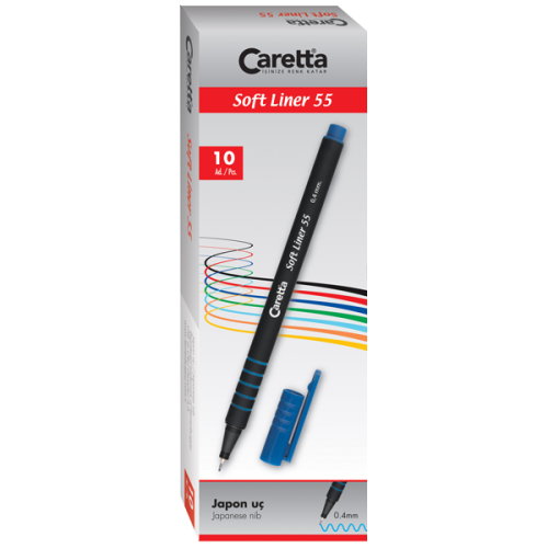 Caretta Softliner Keçeli Kalem 0.4 Mm Açık Pembe 10 Lu 55/16 - 10'lu P