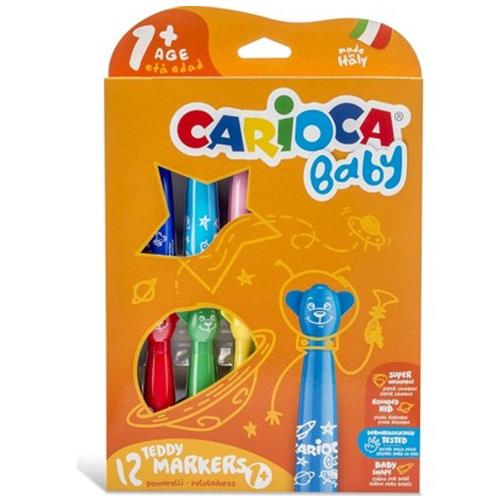 Carioca Keçeli Boya Kalemi Teddy Jumbo Bebek Süper Yıkanabilir 12 Li 4