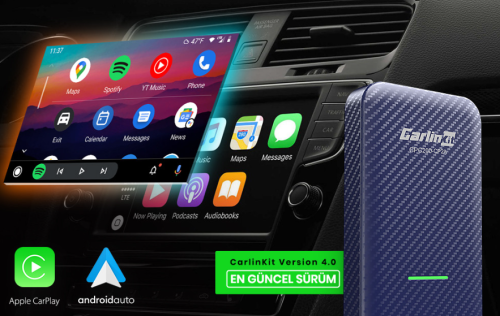 Carlinkit Cpc200-Cp2A 4.0 Cp2A 2 İn 1 Android Oto & Apple Carplay Kabl