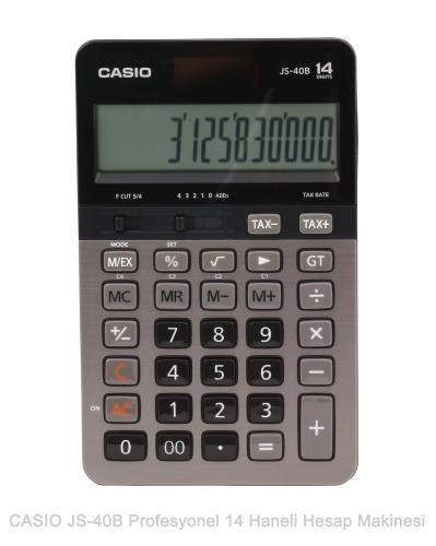 Casio Js-40B Profesyonel 14 Hane Masa Üstü Hesap Makinesi - - Casıo - 