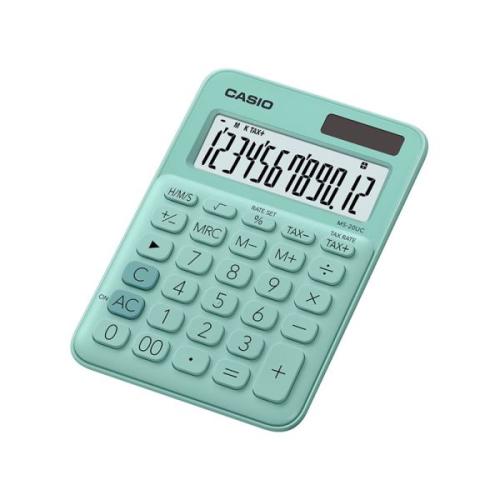 Casio Ms-20Uc-Gn 12 Hane Yeşil Masa Üstü Hesap Makinesi - - Casıo - Fi