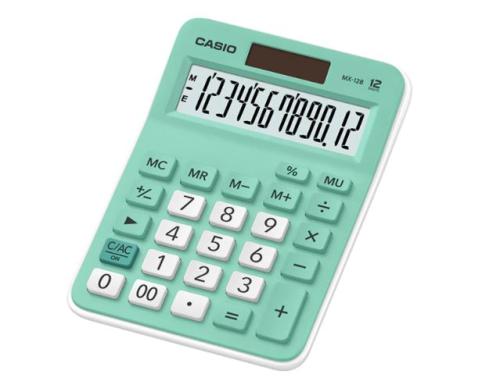 Casio Mx-12B-Gn Açık Yeşil 12 Hane Masa Üstü Hesap Makinesi - - Casıo 