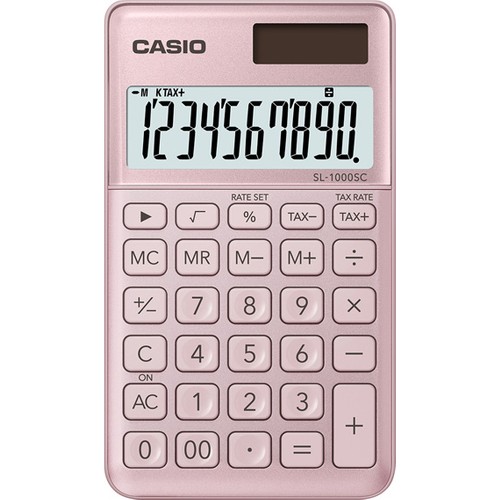 Casio Sl-1000Sc-Pk Cep Tipi 10 Hane Pembe Hesap Makinesi - - Casıo - F