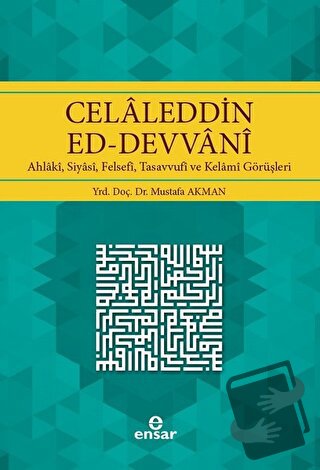 Celaleddin Ed-Devvani - Mustafa Akman - Ensar Neşriyat - Fiyatı - Yoru