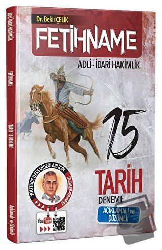 Bekir Çelik Adli İdari Hakimlik FETİHNAME Tarih 15 Deneme Çözümlü - Be