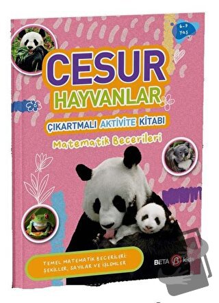 Cesur Hayvanlar - Çıkartmalı Aktivite Kitabı - Buket Kurt - Beta Kids 