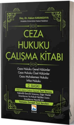 Ceza Hukuku Çalışma Kitabı - Hakan Karakehya - Nisan Kitabevi - Fiyatı