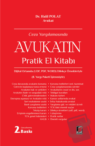 Ceza Yargılamasında Avukatın Pratik El Kitabı - Halil Polat - Adalet Y