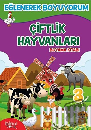 Çiftlik Hayvanları Boyama Kitabı - Hatice Nurbanu Karaca - Koloni Çocu